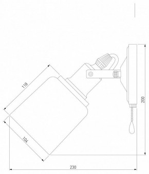 Бра Eurosvet Astor 70111/1 черный в Красноуральске - krasnouralsk.mebel24.online | фото 4