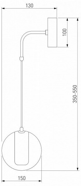 Бра Eurosvet Cobble 50258 LED дымчатый в Красноуральске - krasnouralsk.mebel24.online | фото 2
