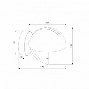 Бра Eurosvet Emisfero 50083/1 LED золото в Красноуральске - krasnouralsk.mebel24.online | фото 3