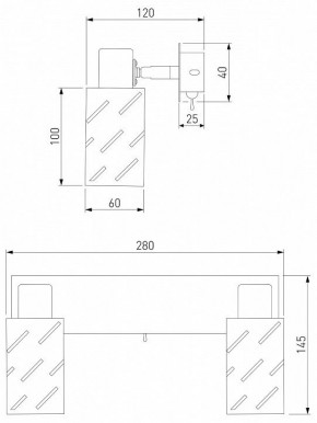Бра Eurosvet Fente 20090/2 белый/хром в Красноуральске - krasnouralsk.mebel24.online | фото 5