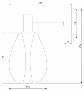 Бра Eurosvet Magma 60175/1 латунь в Красноуральске - krasnouralsk.mebel24.online | фото 3