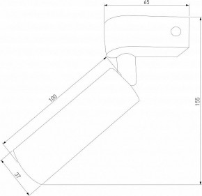Бра Eurosvet Pitch 20143/1 LED черный в Красноуральске - krasnouralsk.mebel24.online | фото 2