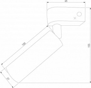 Бра Eurosvet Pitch 20143/1 LED латунь в Красноуральске - krasnouralsk.mebel24.online | фото