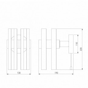 Бра Eurosvet Spada 70116/1 черный в Красноуральске - krasnouralsk.mebel24.online | фото 4