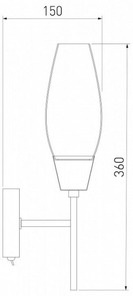 Бра Eurosvet Thalia 60140/1 сатин-никель в Красноуральске - krasnouralsk.mebel24.online | фото 3