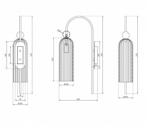 Бра Maytoni Antic MOD302WL-01CG в Красноуральске - krasnouralsk.mebel24.online | фото 3
