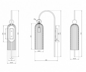 Бра Maytoni Antic MOD302WL-01GR в Красноуральске - krasnouralsk.mebel24.online | фото 3