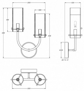 Бра Maytoni Arco MOD223WL-02BS в Красноуральске - krasnouralsk.mebel24.online | фото 3