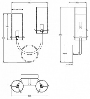 Бра Maytoni Arco MOD223WL-02BS1 в Красноуральске - krasnouralsk.mebel24.online | фото 3
