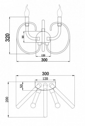 Бра Maytoni Atlanta MOD051WL-02TR в Красноуральске - krasnouralsk.mebel24.online | фото 3