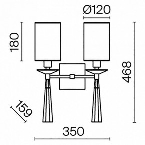 Бра Maytoni Bianco MOD224WL-02BS1 в Красноуральске - krasnouralsk.mebel24.online | фото 3