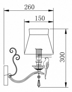 Бра Maytoni Bird ARM013-01-W в Красноуральске - krasnouralsk.mebel24.online | фото 2