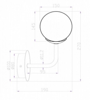 Бра Maytoni Erich MOD221-WL-01-N в Красноуральске - krasnouralsk.mebel24.online | фото 3
