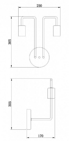 Бра Maytoni Gilbert T532WL-02B в Красноуральске - krasnouralsk.mebel24.online | фото 6