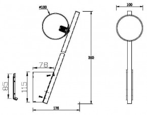 Бра Maytoni Kazimir MOD175WL-01G в Красноуральске - krasnouralsk.mebel24.online | фото 5