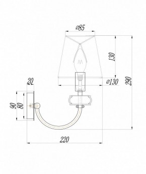 Бра Maytoni Roma ARM006WL-01G в Красноуральске - krasnouralsk.mebel24.online | фото 3