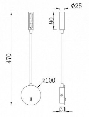 Бра Maytoni Stem C035WL-L3MG3K в Красноуральске - krasnouralsk.mebel24.online | фото 5