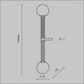 Бра Maytoni Teatro MOD287WL-02BS в Красноуральске - krasnouralsk.mebel24.online | фото 2