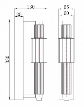 Бра Maytoni Verticale MOD308WL-L9CG3K в Красноуральске - krasnouralsk.mebel24.online | фото 3