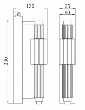 Бра Maytoni Verticale MOD308WL-L9CH3K в Красноуральске - krasnouralsk.mebel24.online | фото 3