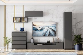 ДЕНВЕР Гостиная (Варианнт-1) Графит серый в Красноуральске - krasnouralsk.mebel24.online | фото