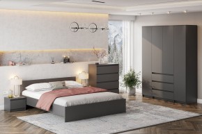 ДЕНВЕР Кровать 1600 (Графит серый) в Красноуральске - krasnouralsk.mebel24.online | фото 4