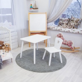 Детский комплект стол и стул «Звезда» Rolti Baby (белый/белый, массив березы/мдф) в Красноуральске - krasnouralsk.mebel24.online | фото 2