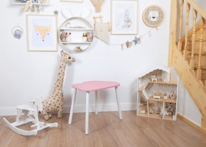 Детский стол Rolti Baby «Облачко»  (розовый/белый, массив березы/мдф) в Красноуральске - krasnouralsk.mebel24.online | фото 1