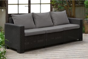 Диван Калифорния 3-х местный (California 3 Sofa), графит в Красноуральске - krasnouralsk.mebel24.online | фото 1