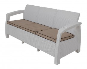 Диван Yalta Premium Sofa 3 Set (Ялта) белый (+подушки под спину) в Красноуральске - krasnouralsk.mebel24.online | фото