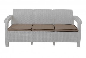 Диван Yalta Premium Sofa 3 Set (Ялта) белый (+подушки под спину) в Красноуральске - krasnouralsk.mebel24.online | фото 2
