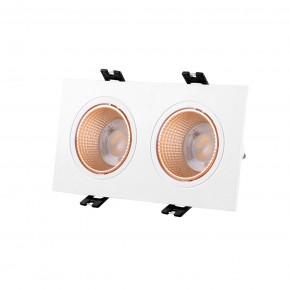 DK3072-WBR Встраиваемый светильник, IP 20, 10 Вт, GU5.3, LED, белый/бронзовый, пластик в Красноуральске - krasnouralsk.mebel24.online | фото 1