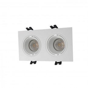 DK3072-WH Встраиваемый светильник, IP 20, 10 Вт, GU5.3, LED, белый/белый, пластик в Красноуральске - krasnouralsk.mebel24.online | фото 1