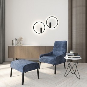 DK5035-BK Бра ROUND со светодиодом, IP20, 24W, 3000/4000/6500K, черный, алюминий в Красноуральске - krasnouralsk.mebel24.online | фото 8