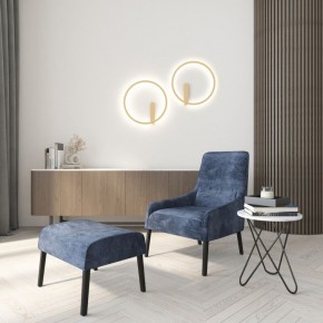 DK5035-SG Бра ROUND со светодиодом, IP20, 24W, 3000/4000/6500K, матовое золото, алюминий в Красноуральске - krasnouralsk.mebel24.online | фото