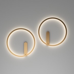 DK5035-SG Бра ROUND со светодиодом, IP20, 24W, 3000/4000/6500K, матовое золото, алюминий в Красноуральске - krasnouralsk.mebel24.online | фото 7