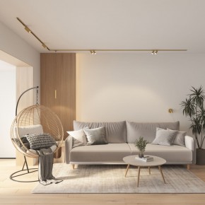 DK5072-SB Бра SHINE WALL со светодиодом, D104*H68, IP20, 3000К, 3W, RA?90, сатинированная латунь, алюминий в Красноуральске - krasnouralsk.mebel24.online | фото 8