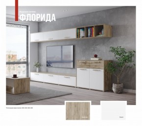 ФЛОРИДА Гостиная (модульная) дуб серый/белый в Красноуральске - krasnouralsk.mebel24.online | фото