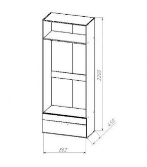 ГЕОМЕТРИЯ ГМТ.04 шкаф в Красноуральске - krasnouralsk.mebel24.online | фото 2