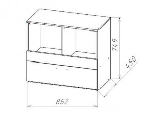 ГЕОМЕТРИЯ ГМТ.08 комод в Красноуральске - krasnouralsk.mebel24.online | фото 2