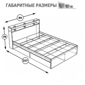 Камелия Кровать 0900, цвет белый, ШхГхВ 93,5х217х78,2 см., сп.м. 900х2000 мм., без матраса, основание есть в Красноуральске - krasnouralsk.mebel24.online | фото 5