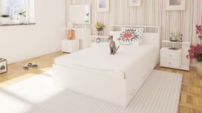 Камелия Кровать с ящиками 1200, цвет белый, ШхГхВ 123,5х217х78,2 см., сп.м. 1200х2000 мм., без матраса, основание есть в Красноуральске - krasnouralsk.mebel24.online | фото 6