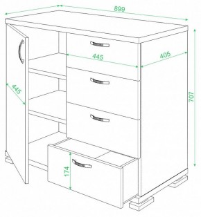 Комод Домино ТБ-4МН в Красноуральске - krasnouralsk.mebel24.online | фото 2