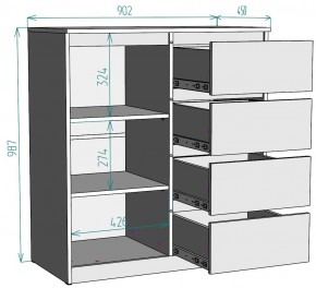 Комод Мальта K115 в Красноуральске - krasnouralsk.mebel24.online | фото 2