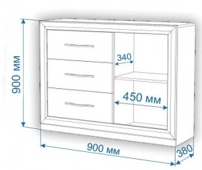 Комод Нобиле Км-120/38 ФГ в Красноуральске - krasnouralsk.mebel24.online | фото 2