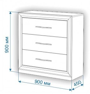 Комод Нобиле Км-90/45 в Красноуральске - krasnouralsk.mebel24.online | фото 2