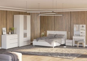 АДЕЛИНА Комод с 1дв и 3-мя ящ (белый рамух) в Красноуральске - krasnouralsk.mebel24.online | фото 3
