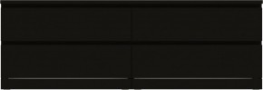 Комод Варма 4Д низкий с четырьмя выдвижными ящиками, цвет ясень черный в Красноуральске - krasnouralsk.mebel24.online | фото 2