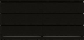 Комод Варма 6Д большой с шестью выдвижными ящиками, цвет ясень черный в Красноуральске - krasnouralsk.mebel24.online | фото 2