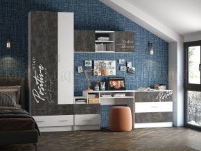 ВЕГА NEW Позитив Комод (Бетон темный/белый) в Красноуральске - krasnouralsk.mebel24.online | фото 2